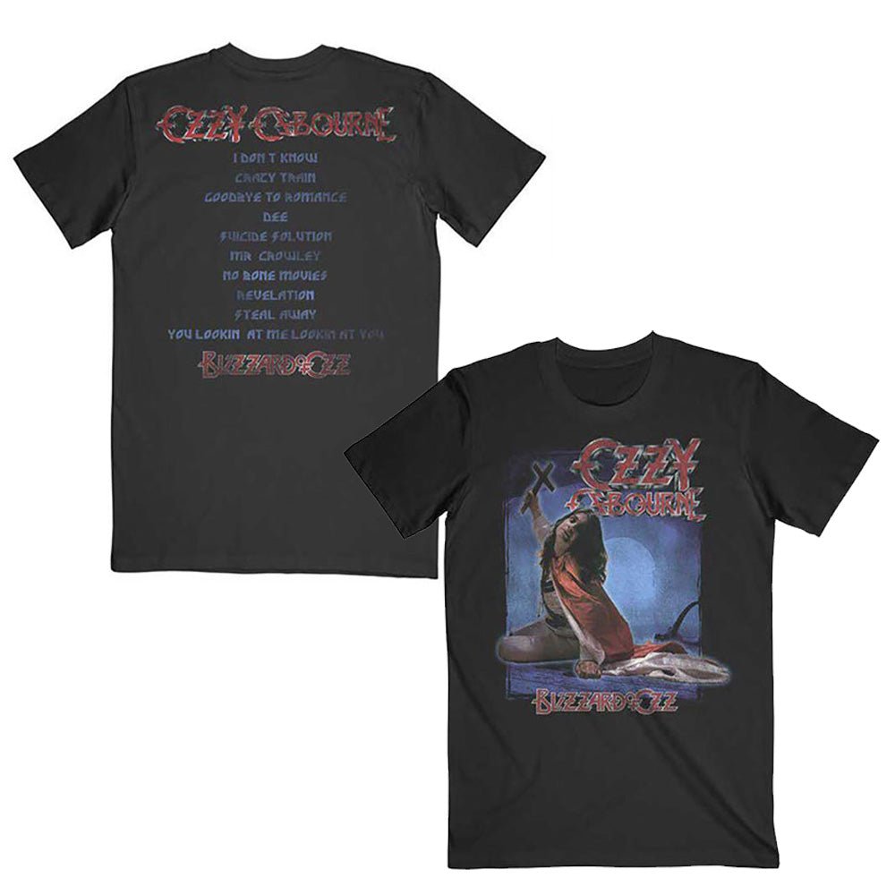 OZZY OSBOURNE オジーオズボーン (追悼 ) - Blizzard of Ozz Tracklist / バックプリントあり / Tシャツ / メンズ - PGS